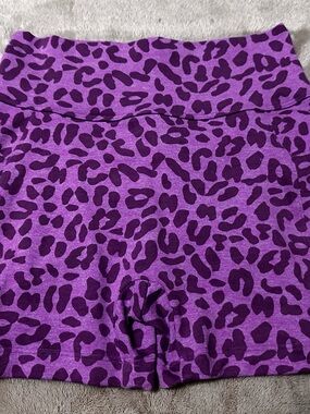 SOLD Bombshell Sportswear Purple Cheetah Print Shorts